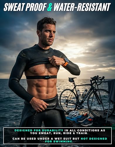 Powr Labs Bluetooth and ANT+ Heart Rate Monitor Chest Strap - All Day Comfort, Easy Connectivity - Compatible with Polar, Garmin, Peloton, Wahoo