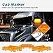 Partsam 5PCS 6LED Cab Light Truck Trailer Cab Marker Top Amber Lens Roof Running Light Reflective Lights Assembly Compatible with 2004 VN/2003-2020 VNL Trucks Waterproof