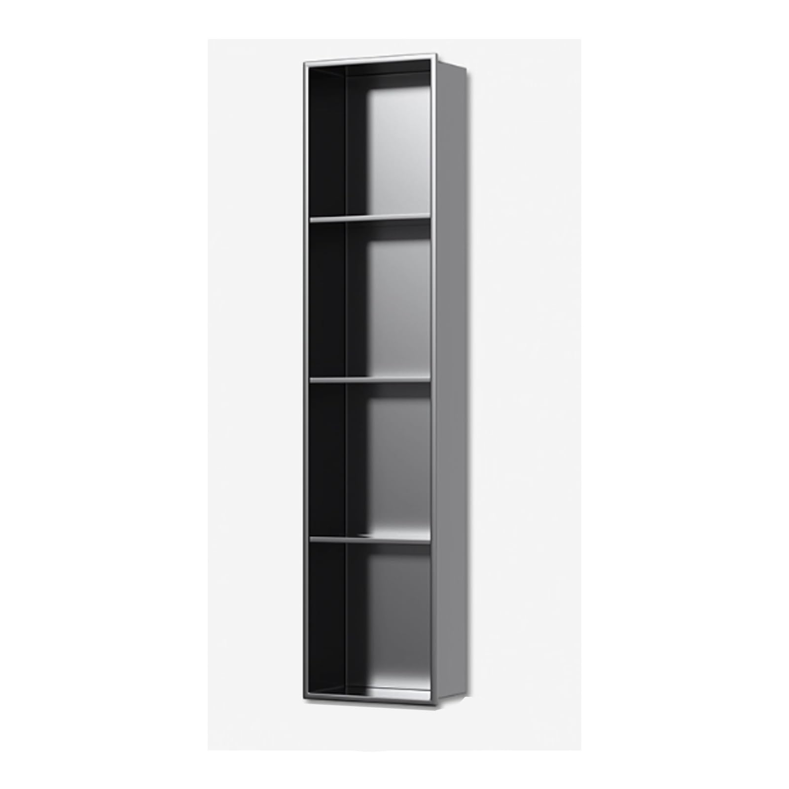 Étagère douche inox encastrée pour salle de bain et salon épuré