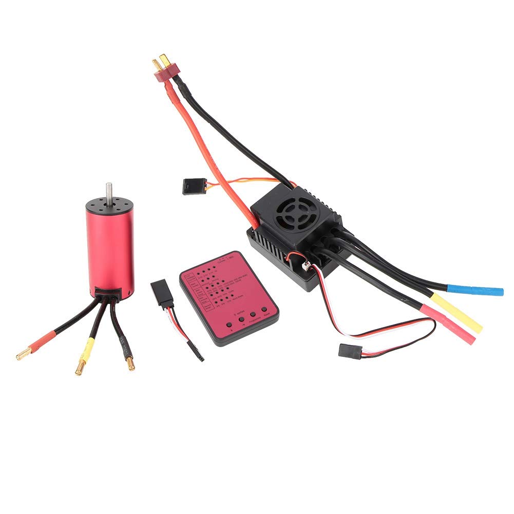 S3674 2250KV Bezszczotkowy silnik 80A Bezszczotkowy zestaw ESC + karta programowa do samochodu RC 1/10
