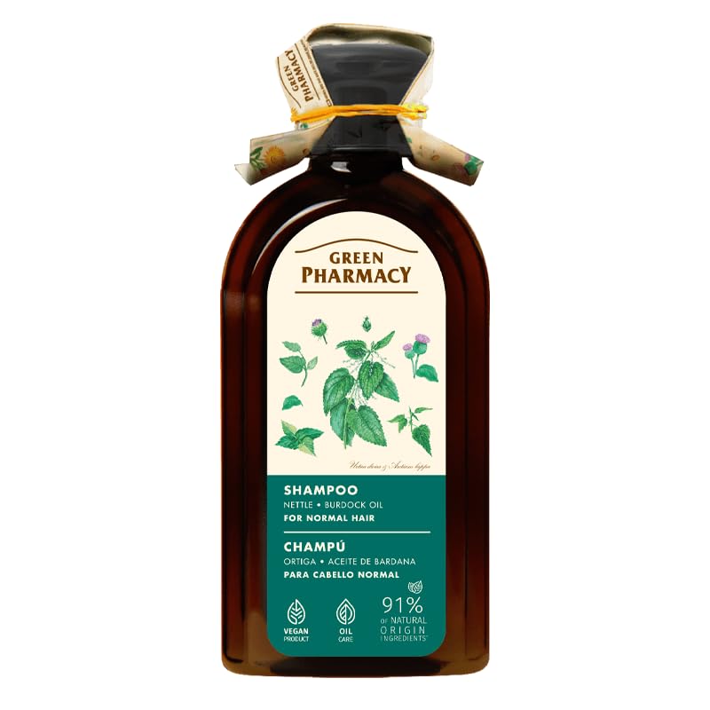 Nettle & Burdock Oil Shampoo for Normal Hair, 350 ml / 11.83 fl.oz – Strengthens Hair, Enhances Shine, Nourishes Scalp. Vegan 91% Natural Ingredients - Image 6