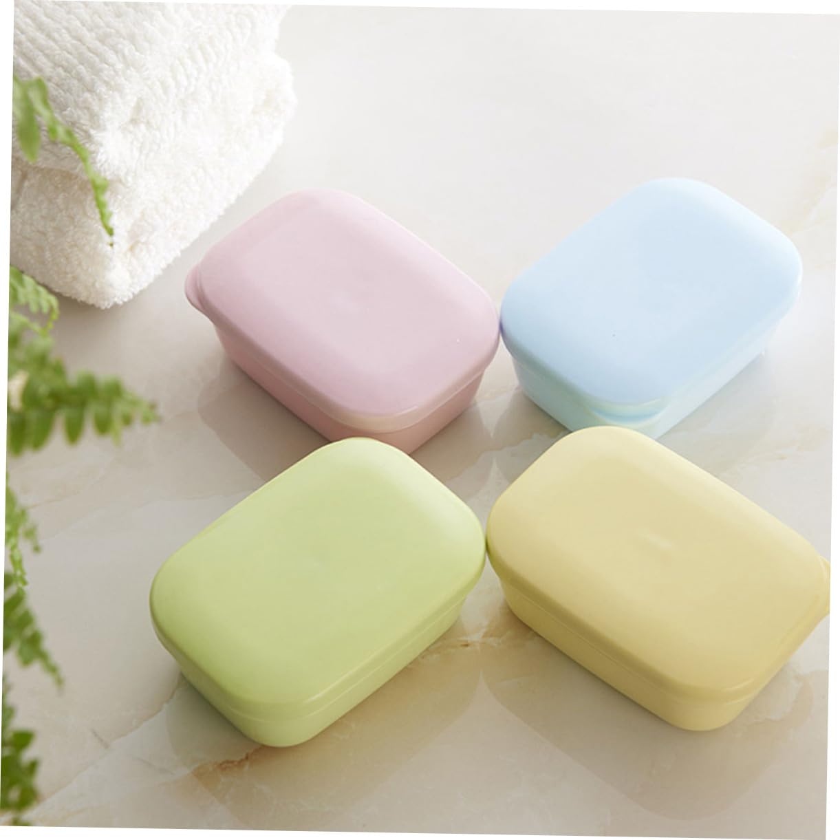 BESTOYARD 15piezas Contenedor De Jabón De Viaje con Tapa Caja De Jabón y Portátil para Baño y Exterior