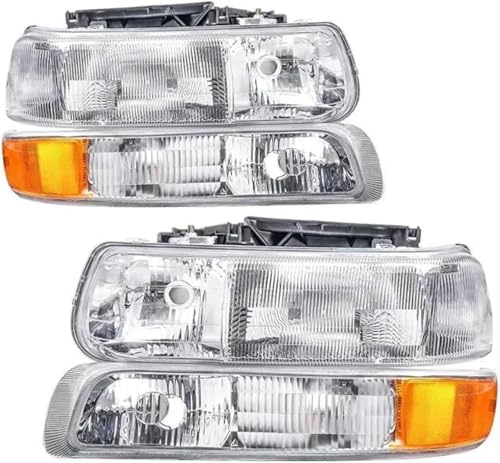 Phares de voiture optiques avant gauche droit Chevrolet Suburban 1999 2000 2001 2002