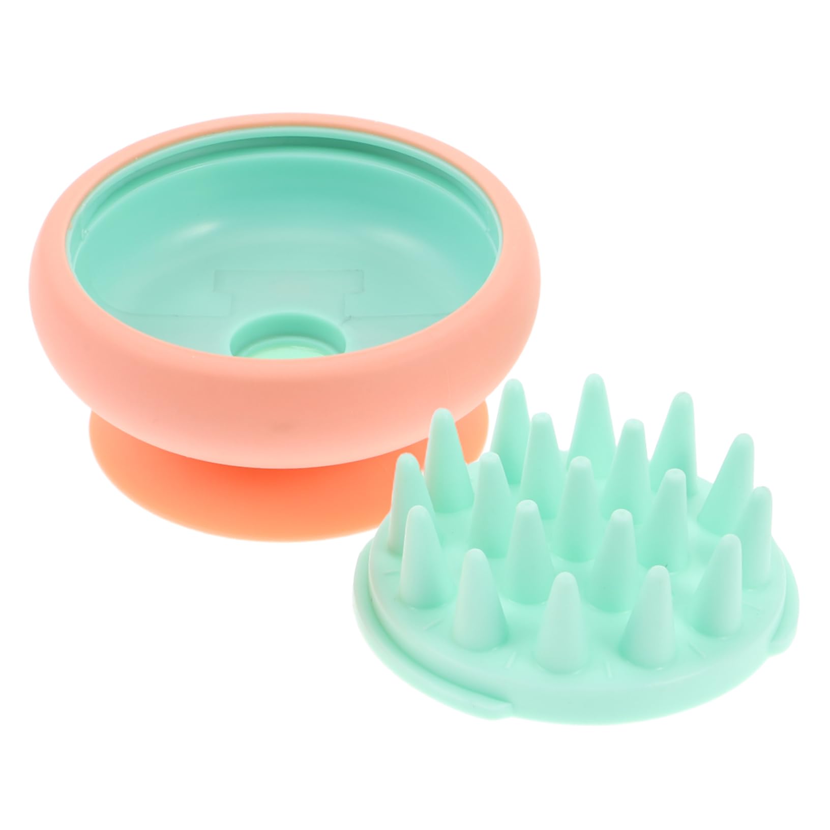 PACKOVE Silicone Shampoo Brush for Scalp Massage Handheld Hair Scalp Scrubber with Soft Bristles for Gentle Cleansing and Relaxing Care Portable Design for Men and Women for Home Use