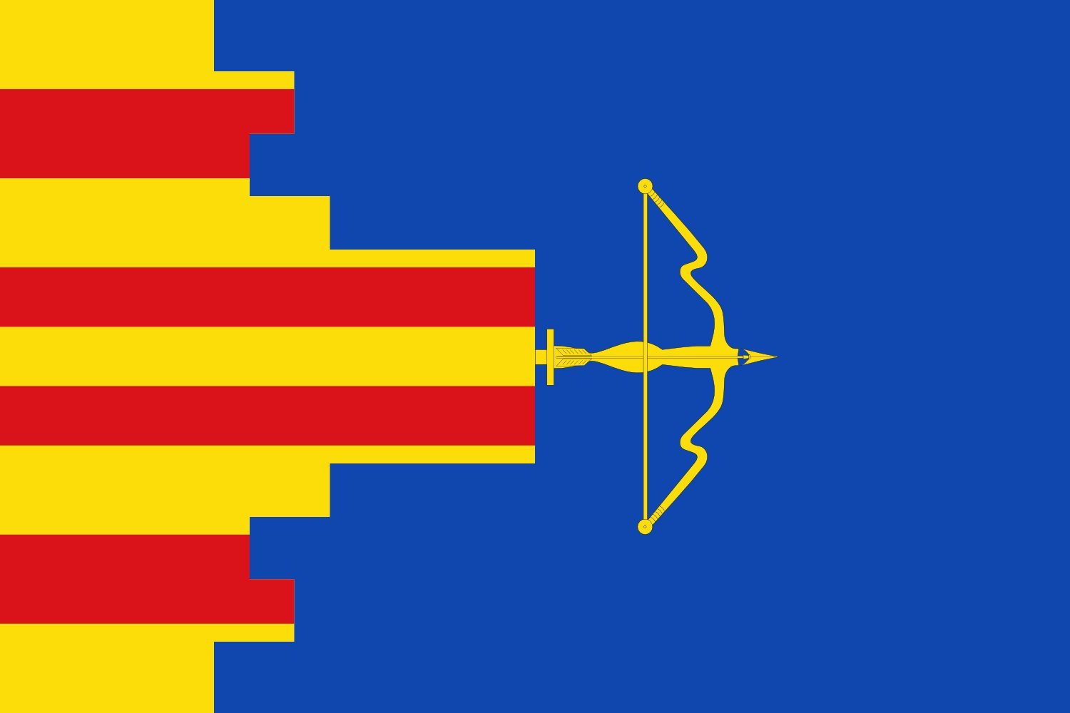 Drapeau XL Castejón de las Armas pavillon officiel grand format espagnol