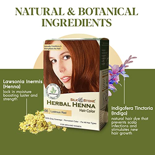 Color de Cabello Herbal Henna #66 Rojo Brillante miniatura 3
