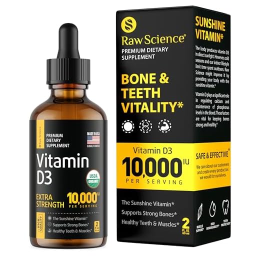 Vitamin D3 Supplement 10000 iu | Vitamin D Liquid Drops for Faster Absorption | Helps Support Strong Bones and Healthy Heart | Mood & Immune Symptom Function | Emulsified High Dose Vitamin D3