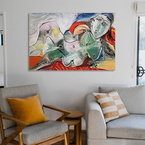 Art mural The World in Abstract sans cadre 60x90cm toile decoration murale
