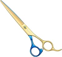 Vista 12 de Tijeras de aseo para perros y gatos, tijeras para mascotas para abrigos gruesos y cabello enmarañado, tijeras de acero inoxidable curvadas más