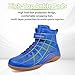BKWHDAY Kids Wrestling Shoes Youth Boys Girls Boxing Shoes Lightweight Breathable Non Slip for Fitness Powerlifting Blue