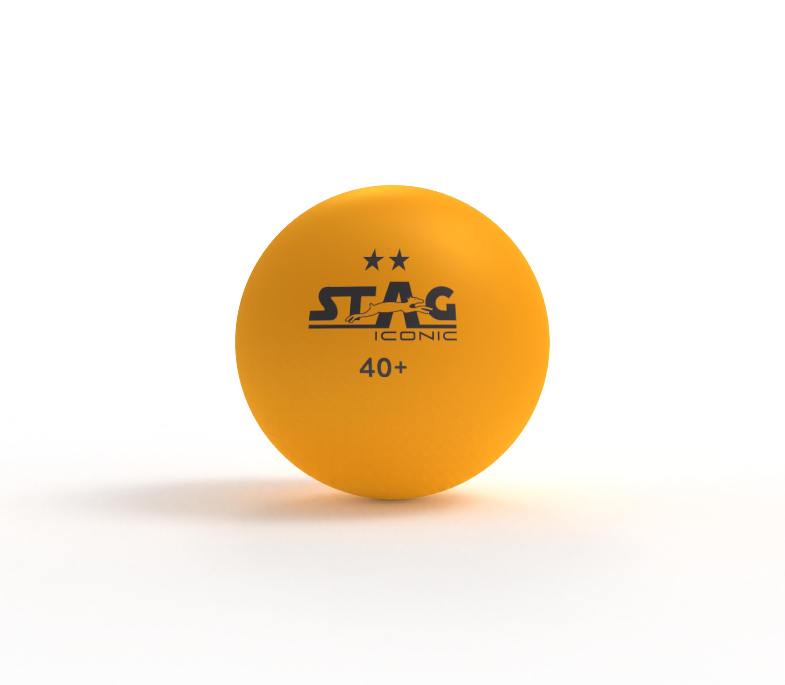 STAG ICONIC 2 Star Orange Table Tennis (T.T) Balls| Advanced High Performance 40+mm Ping Pong Balls for Training, Tournaments and Recreational Play| Durable for Indoor/Outdoor Game - Orange Pack of 6-picture-11