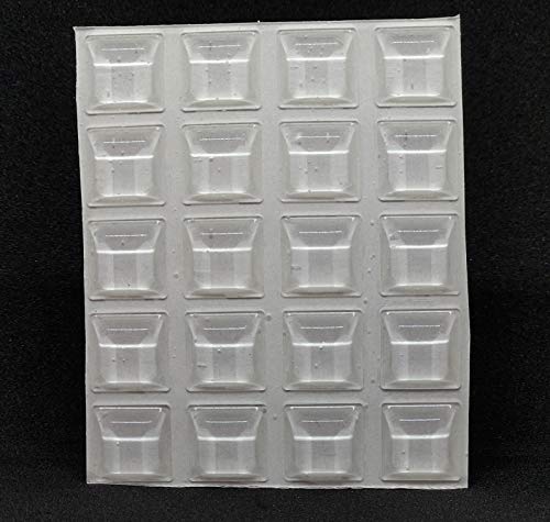 Preisvergleich Produktbild Möbel Puffer selbstklebend quadratisch transparent 2127