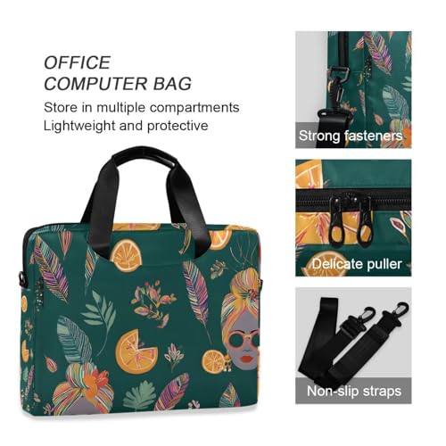 Maletín para laptop con patrón mujer afroamericana Alaza miniatura 6