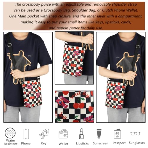 MBMSO Cherry Crossbody Bag - Cherry Print Small Crossbody Purse3