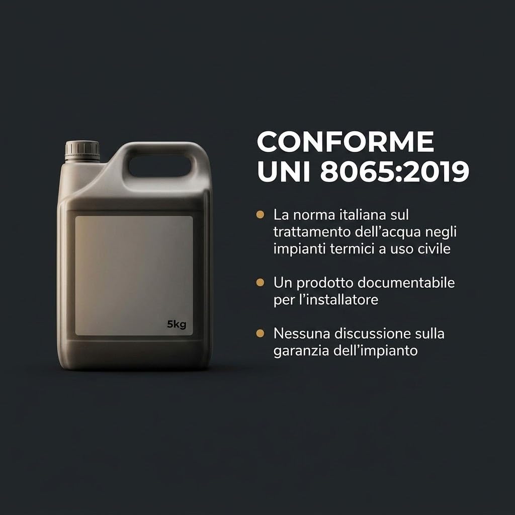 Lemag NOFREEZER Antigelo Atossico Concentrato 5 kg - Uni 8065:2019 - Antigelo, Anticorrosivo e Anti-Incrostante - Rende Fino a 19 Litri - Impianti Termici e Solari
