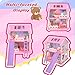 MOLINGXUAN Dollhouse - Cute Style Dollhouse Toy with Light, Slides and Furniture Accessories, Ideal for Collectors and Hobbyists Who Love House Miniatures