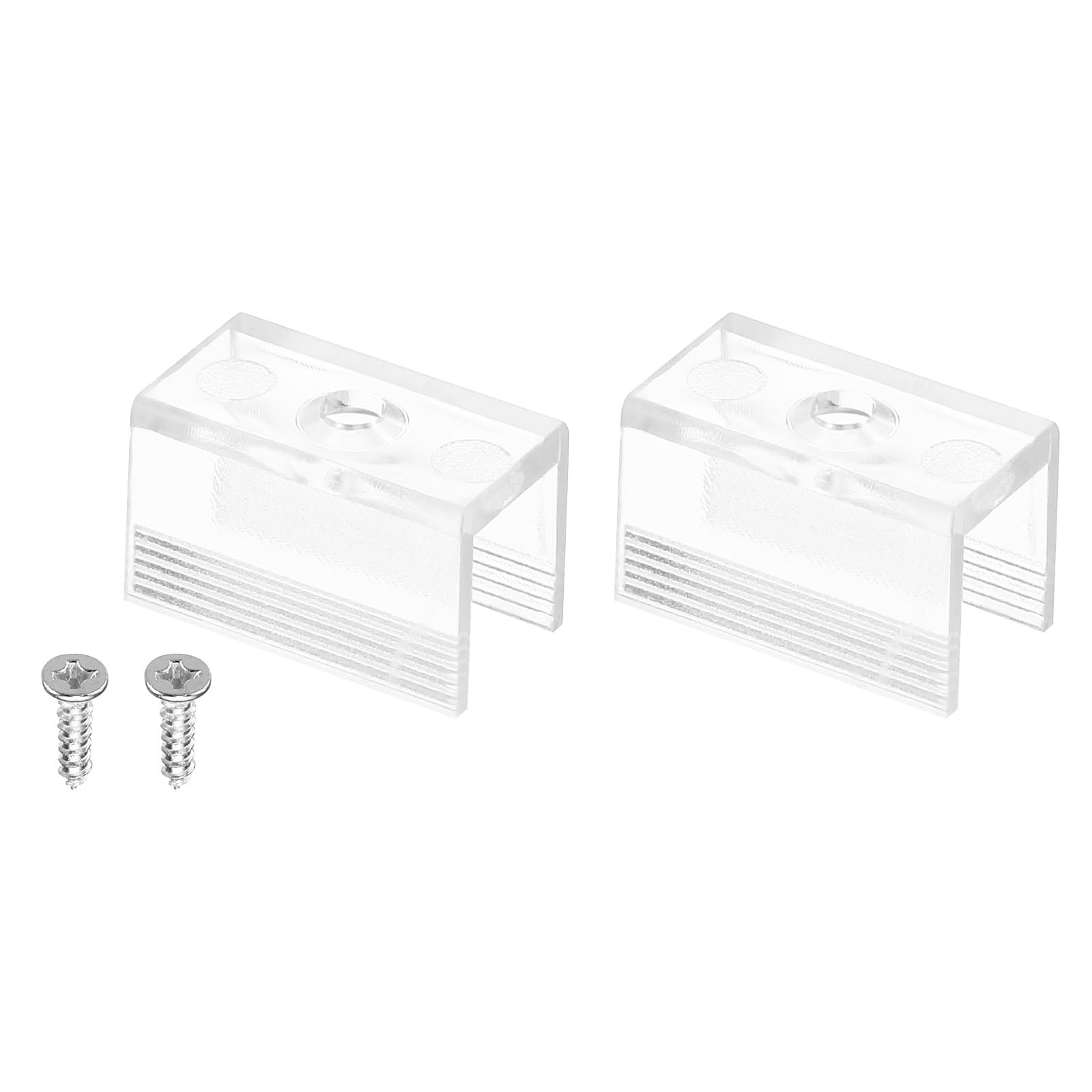 MACHSWON Rope Light Mounting Clips Wall Channel Mounting Holder Accessories for 8mm LED Neon Strip Translucent Pack of 20