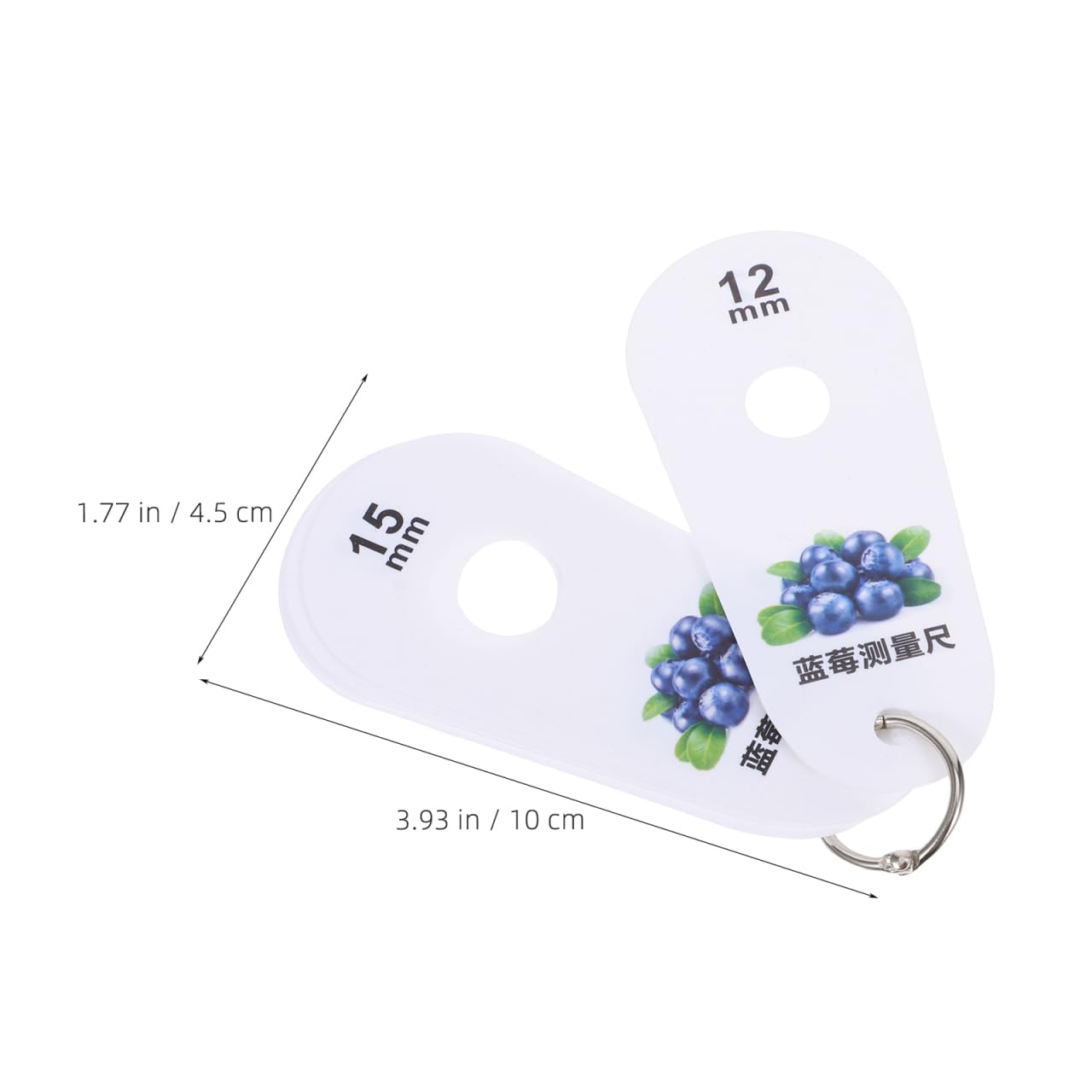 Hemobllo Blueberry Size Gauge Caliper 4 Inch Fruit Diameter Measurement Tool for Accurate Berry and Cherry Sizing Fresh Fruit Grading - Image 4