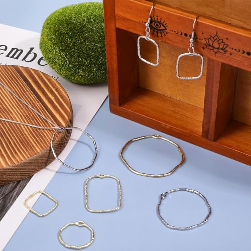Marcos de marco hueco CHGCRAFT para hacer dijes de resina sin imperfecciones 6