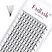 Extensions Cils de Russes Préfabriquées 14D 0,05 C Bouclées 12mm Boucles de Cils Ventilateurs Cils de Préfabriqués (14D-0.05-C-12)