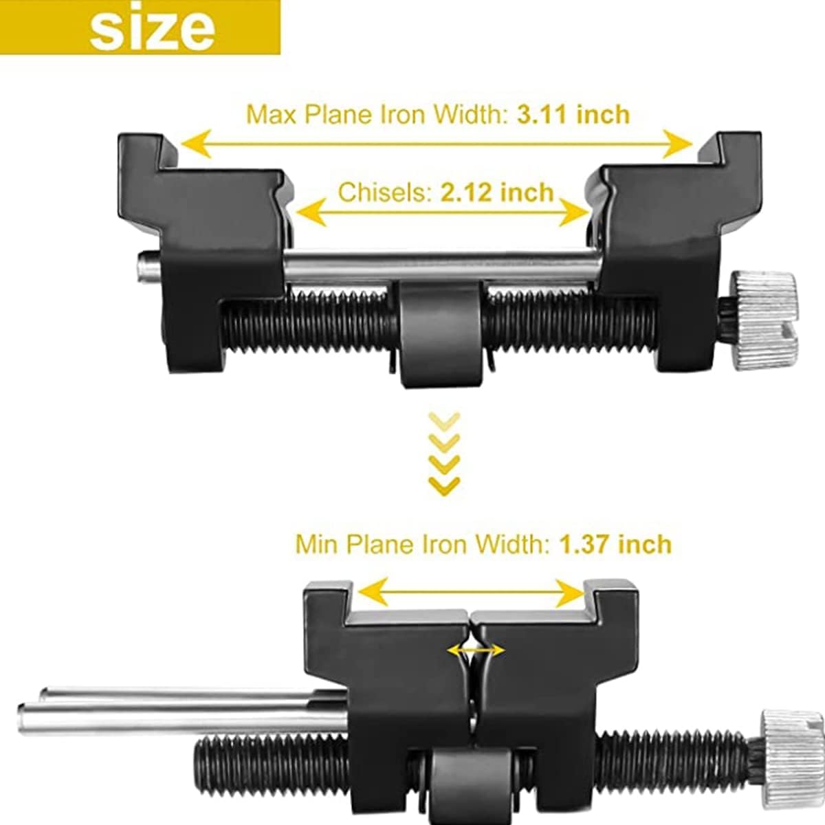Honing Guide Adjustable Chisel Sharpening Jig - Image 2