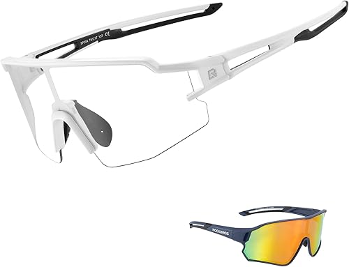 Miniatura 1 de ROCKBROS Gafas de sol polarizadas con protección UV con gafas de sol deportivas fotocromáticas