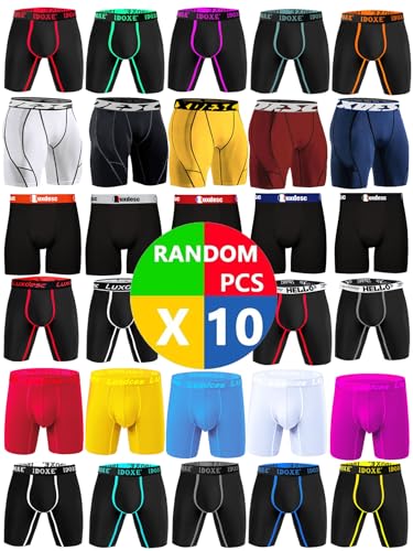 Mens Underwear Boxer Briefs 6" Underwear No Fly Wide Waistband Boxer Briefs Comfy Breathable2