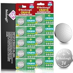 Pila Cr2016 3V CR2016 - Pilas de botón de litio de 3 V CR 2016 (10 unidades)