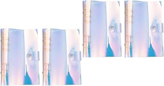 Ciieeo 4 Peças Pastas De Papel Coloridas Pastas De Plástico Pasta De Arquivo De Plástico Pasta De Fixação De Arquivo De Volta Aos Suprimentos Pasta De Anel De Arquivo Pastas De Suporte