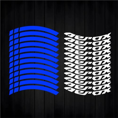 Für Y&amaha Für Aerox V1 V2 155 14'' Zoll Motorrad Reflektierende Rad Hub Aufkleber Felge Streifen Aufkleber(Style 5)