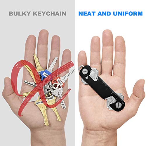 2PCS Key Organizer Keychain, Compact Key Holder Keyring, Smart & Light ...