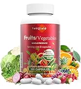 1st Aid Fruits-Veggies Nutritional-Supplement Home-Essential Small-Capsules - 180Count Whole Food...