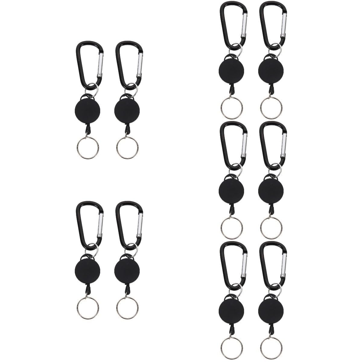 Healeved Retractable Schlüsselanhänger Multifunktionale Ausweishalter Mit Karabiner Flaschenöffner Langlebig Für Outdoor Aktivitäten Täglichen Gebrauch