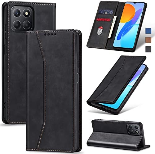 Jasonyu Case for Samsung Galaxy A23 5G/4G Leather Wallet Flip Cover with Card Holder,Kickstand, Magnetic Closure,TPU Shockproof Phone Case Compatible with Samsung A23 (Brown)