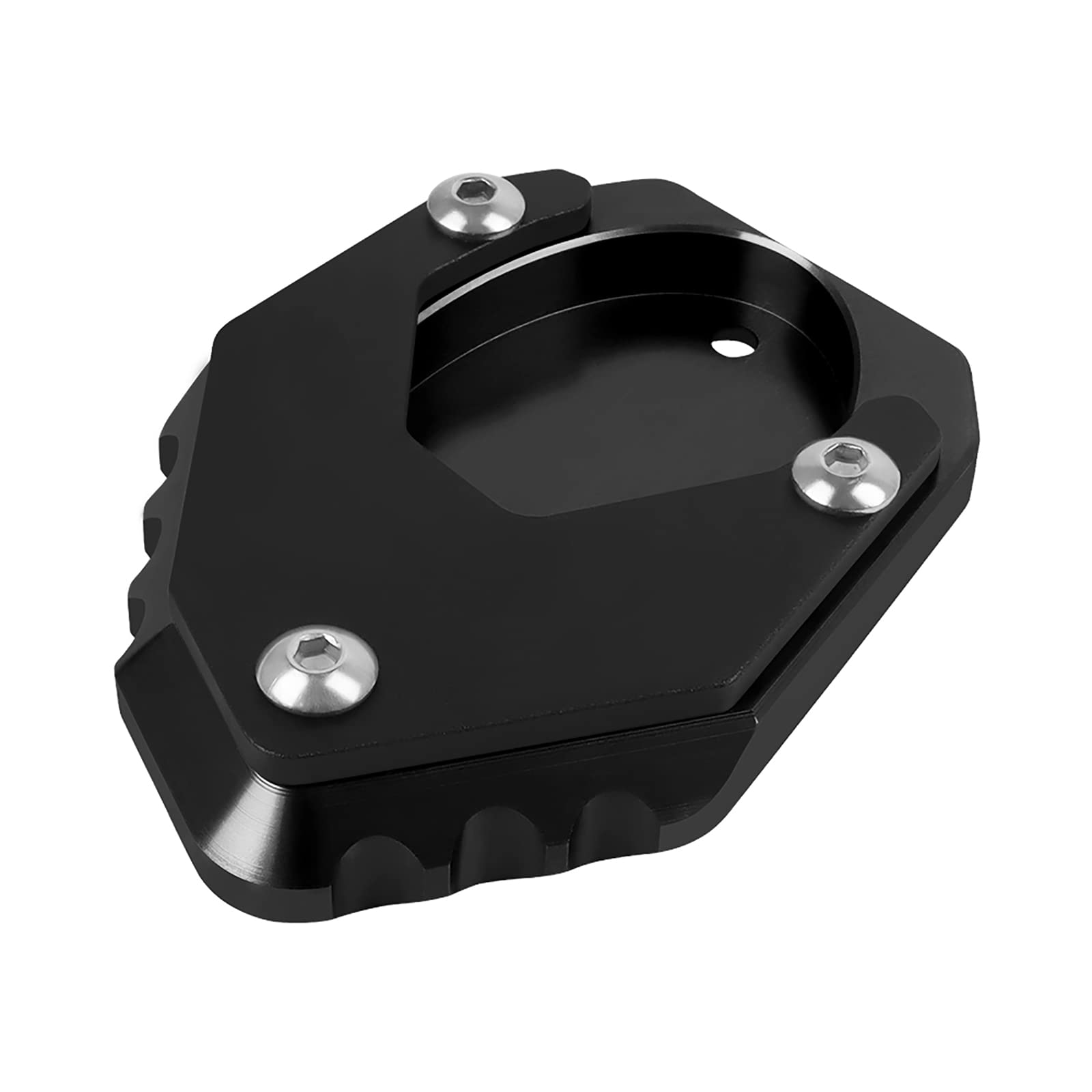 Worldmotop Motorcycle Extension Kickstand Pad Enlarger Side Stand Plate Compatible with Kawasaki Ninja 400 Z400 2018-2022 (black)