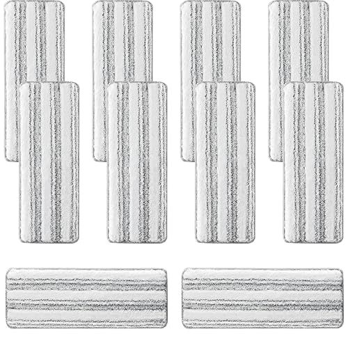 10Pcs Joymoop Mop Replacement Pads, 13 * 4.9'' Universal Mop Pads Mop Head Refills Washable Wet Mop, Compatible with Most 11-13” Size Mops