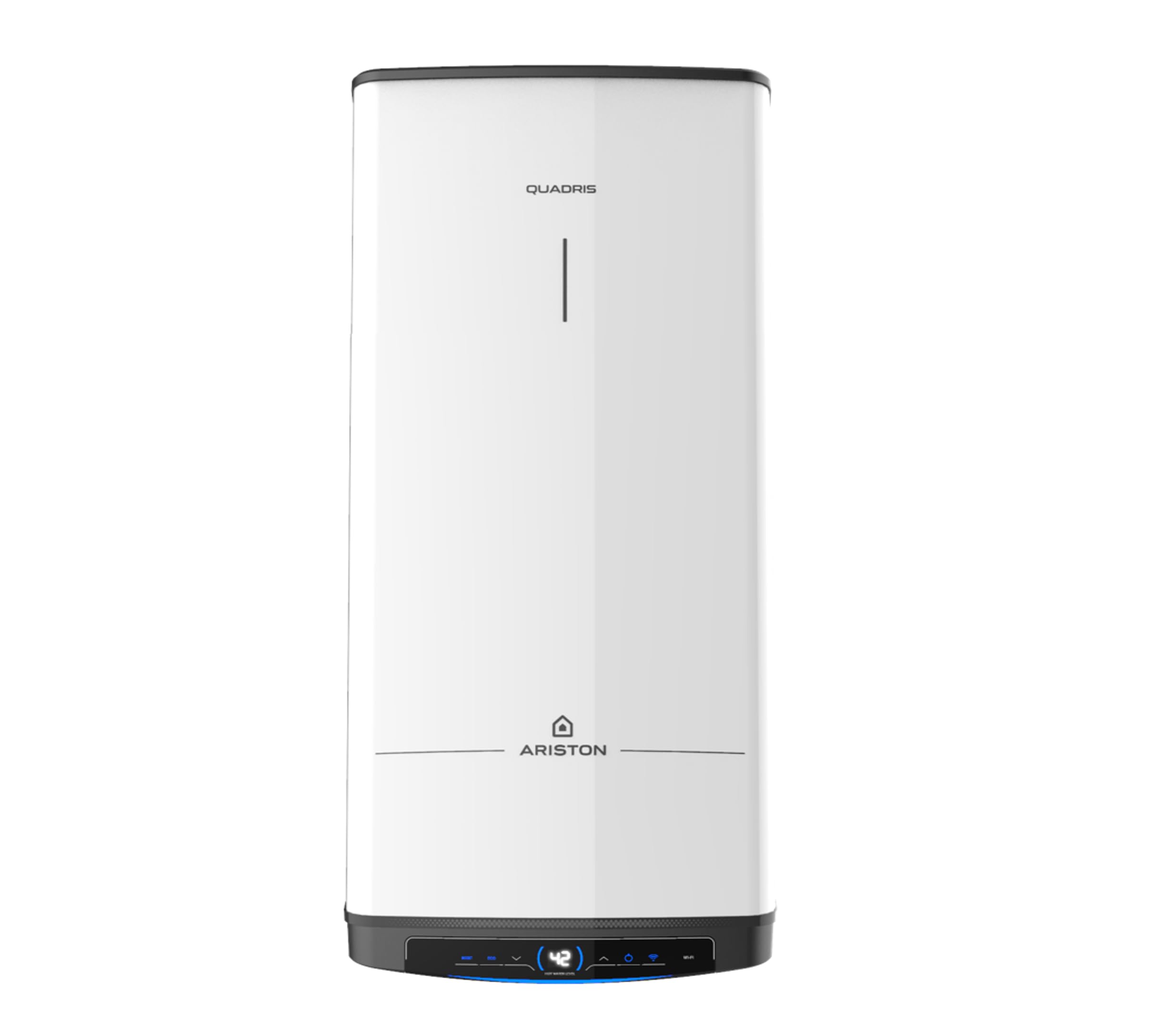 Ariston Quadris WiFi 120L, Chauffe Eau Électrique Compact, Intelligent, Connecté, Steatite, 25% d'Économie d'Énergie, Eco Evo, Fabriqué en France, Gain de place jusqu'à 1m2 au sol.