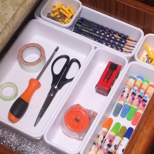Rangement de tiroirs emboîtables en plastique pour coiffeuse et bureau - 7