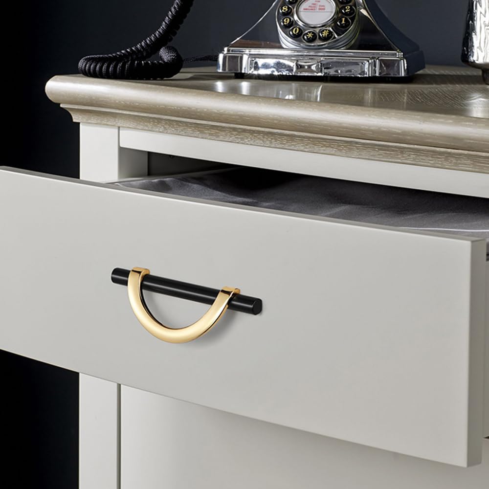 TopHomer 12 maniglie per mobili e cassetti, foro da 96 mm, in lega di zinco, semicircolari, per cassetti, per casa, cucina, porta, cassetto decorativo