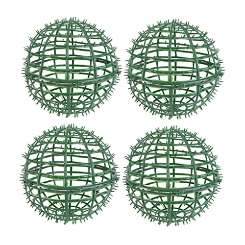 Cabilock 4pcs Flower Arrangement Wedding Decoration Garden Decoration Shelf Plants Artificial Plants Topiary Ball Cage Decorative Balls Bouquet Holders DIY Flower Balls Liner Frame Material