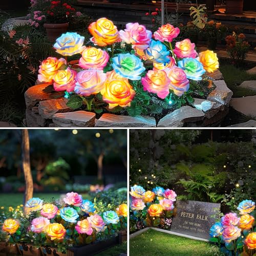Solar Lights Outdoor Garden 6-Pack