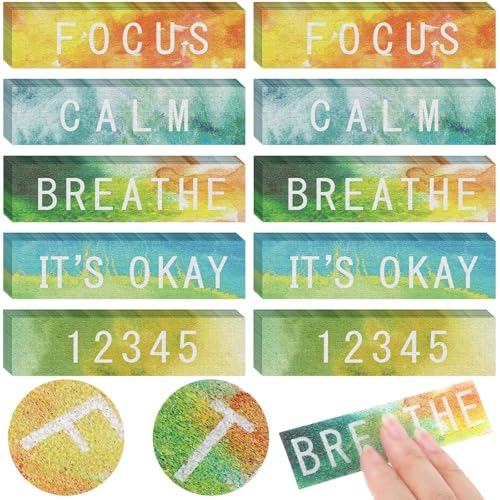 Crtiin 80 Pcs Sensory Stickers for Anxiety Relief Items, Dazzling