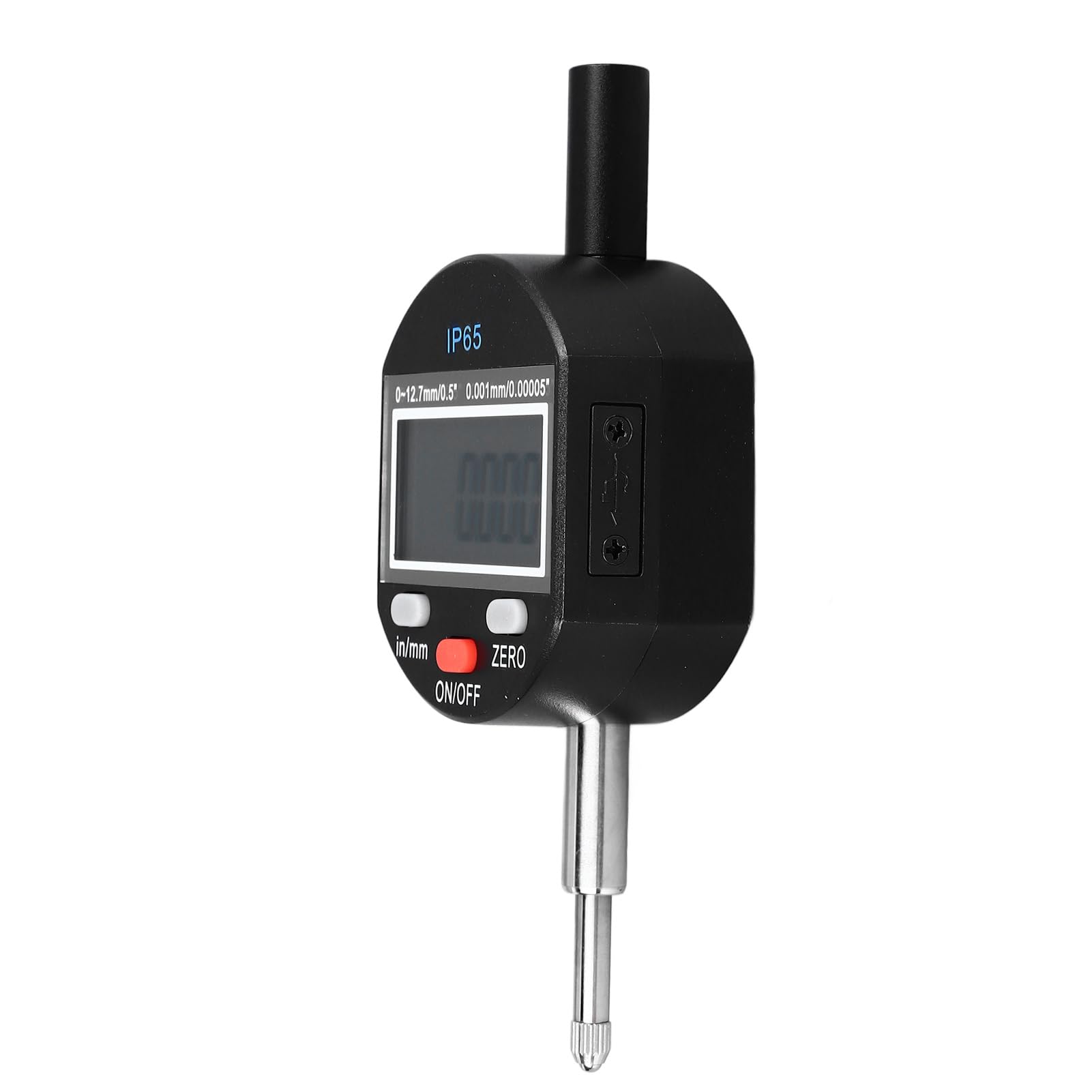 Indicador Digital Gasible Electrónico de Diario Herramienta de Medición de Alta Precisión IP65 Impermeable 0‑12.7 Mm Rango de 0.001 Mm Resolución