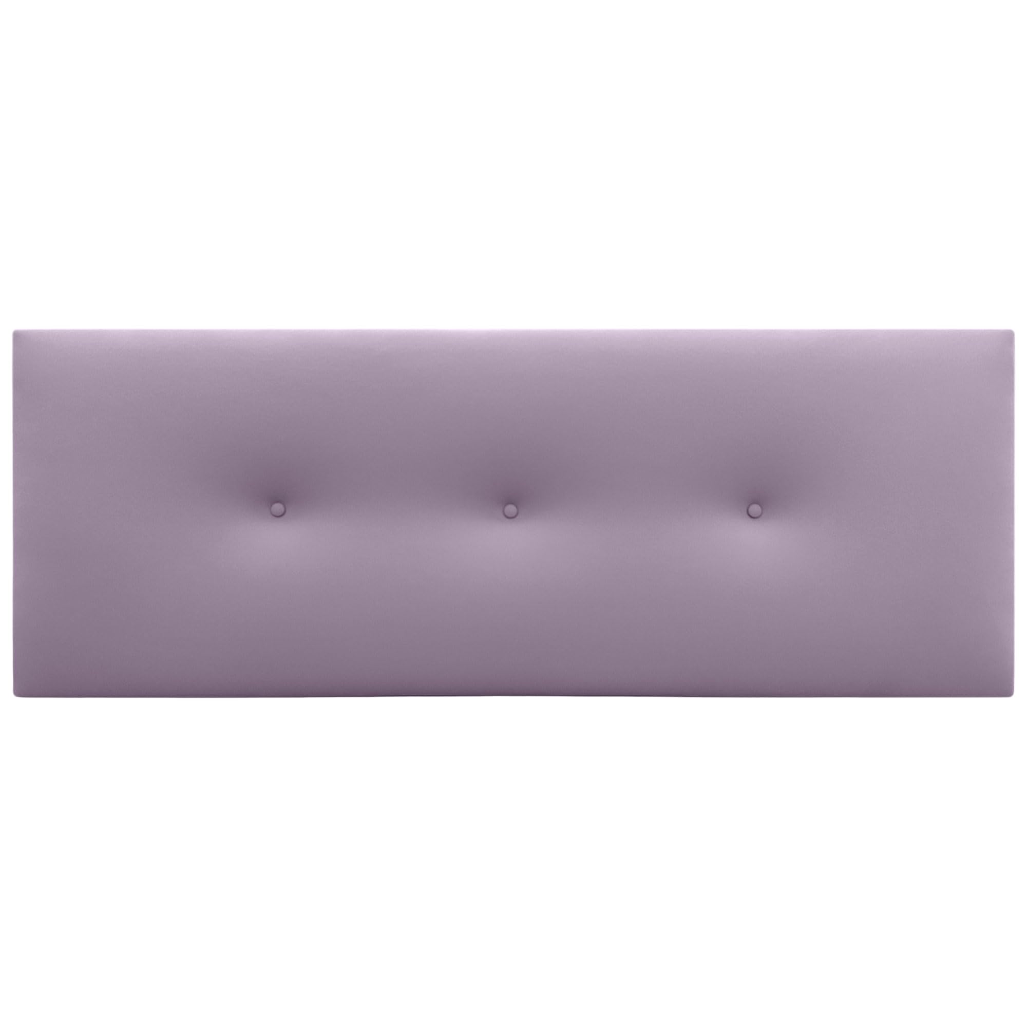 DHOME Cabecero de Polipiel o Tela Acualine Liso con Botones Tapizado de Alta Gama Cabezal Lujo Cama Dormitorio Moderno Acolchado (Polipiel Lila, 135x50cm (Camas 120/135/140))
