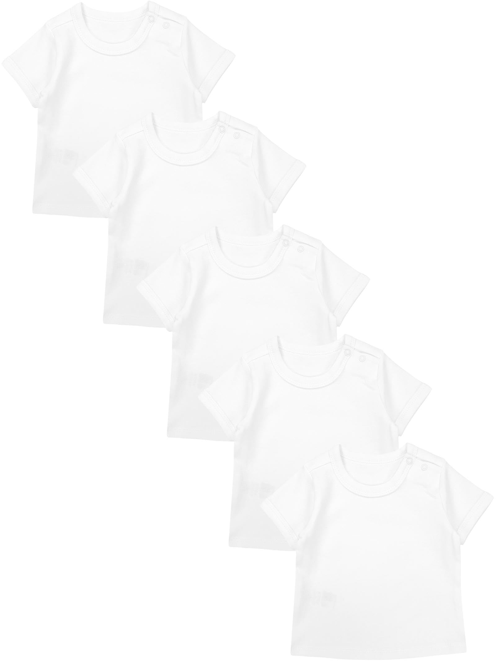 TupTam Camiseta Manga Corta para Bebé, Pack de 5