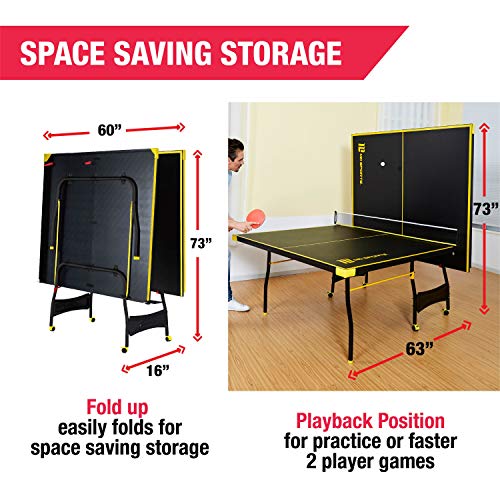 MD Sports Table Tennis Tables Multiple Styles Ping Pong Tables, Foldable for Easy Storage with Nets Included, Perfect for Family Game Rooms