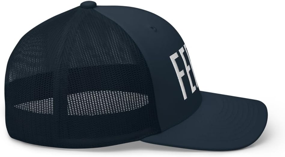 NG Feral Embroidered Curved Bill Trucker Hat Mid Crown Adjustable Wild Cap