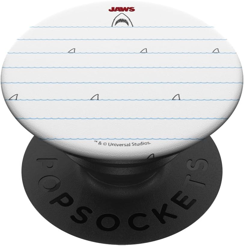Jaws Simple Logo Embroidery PopSockets MagSafe PopGrip for iPhone