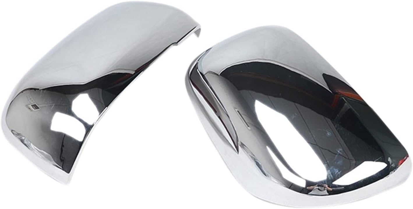 Side Mirror Cover Caps For Mitsubishi For Pajero 2007 2008 2009 2010 2011 2012 2013 2014-2019 ABS Chrome Side Mirror Decorative Covers Trims Outside Rearview Mirror Cover