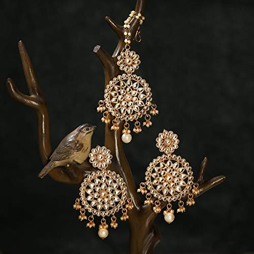 Image of Peora Traditional Ethnic Kundan Jewellery Set Gift for Women